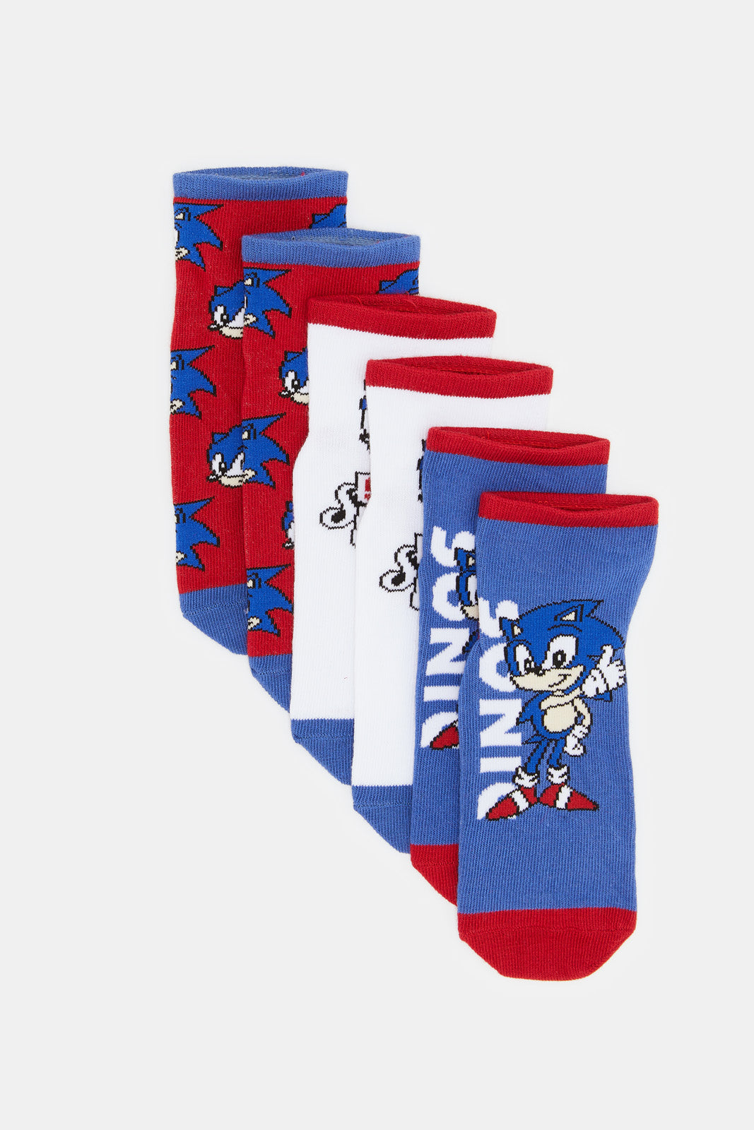 PACK 3 SOCKS SONIC THE HEDGEHOG ADULT ASSORTED