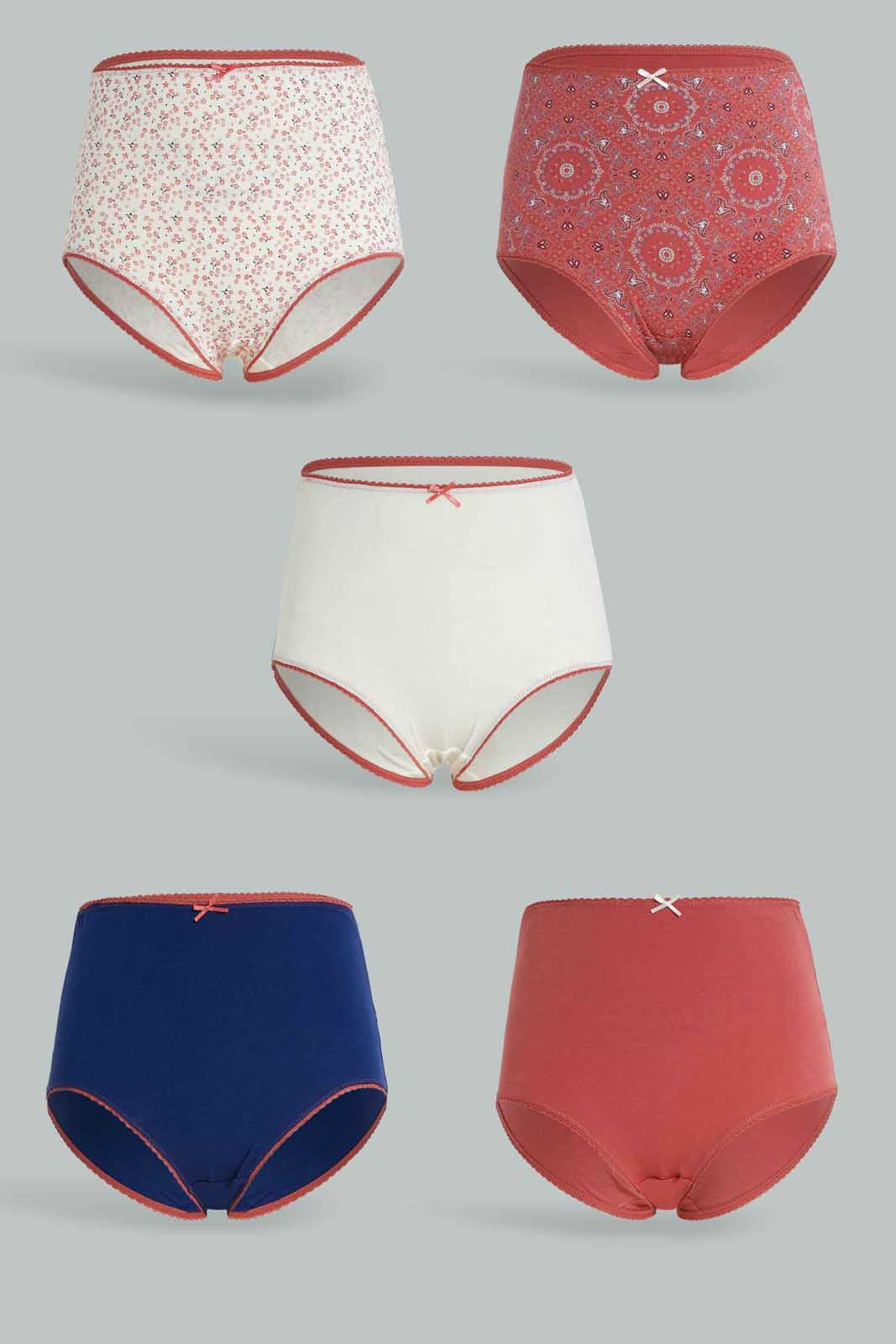 Women Assorted Mama Brief Set (5 Of Pack)