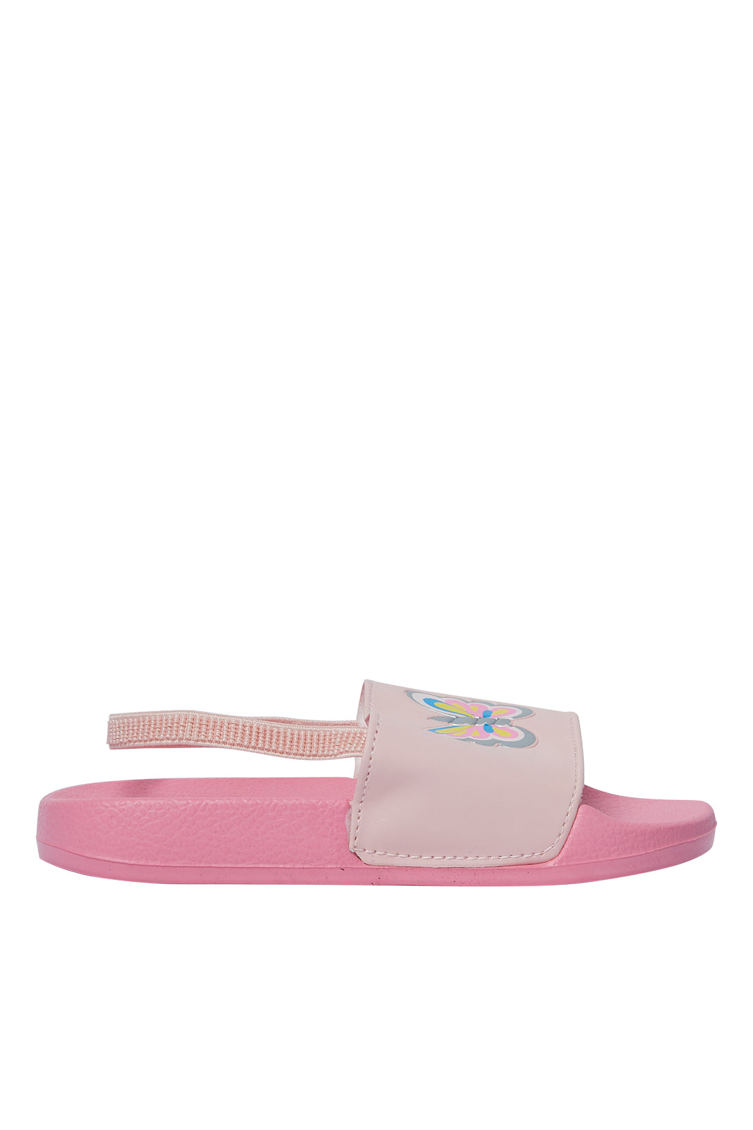 Buy Pale Pink Butterfly Slide Girls Flip Flop 124660094 in Saudi