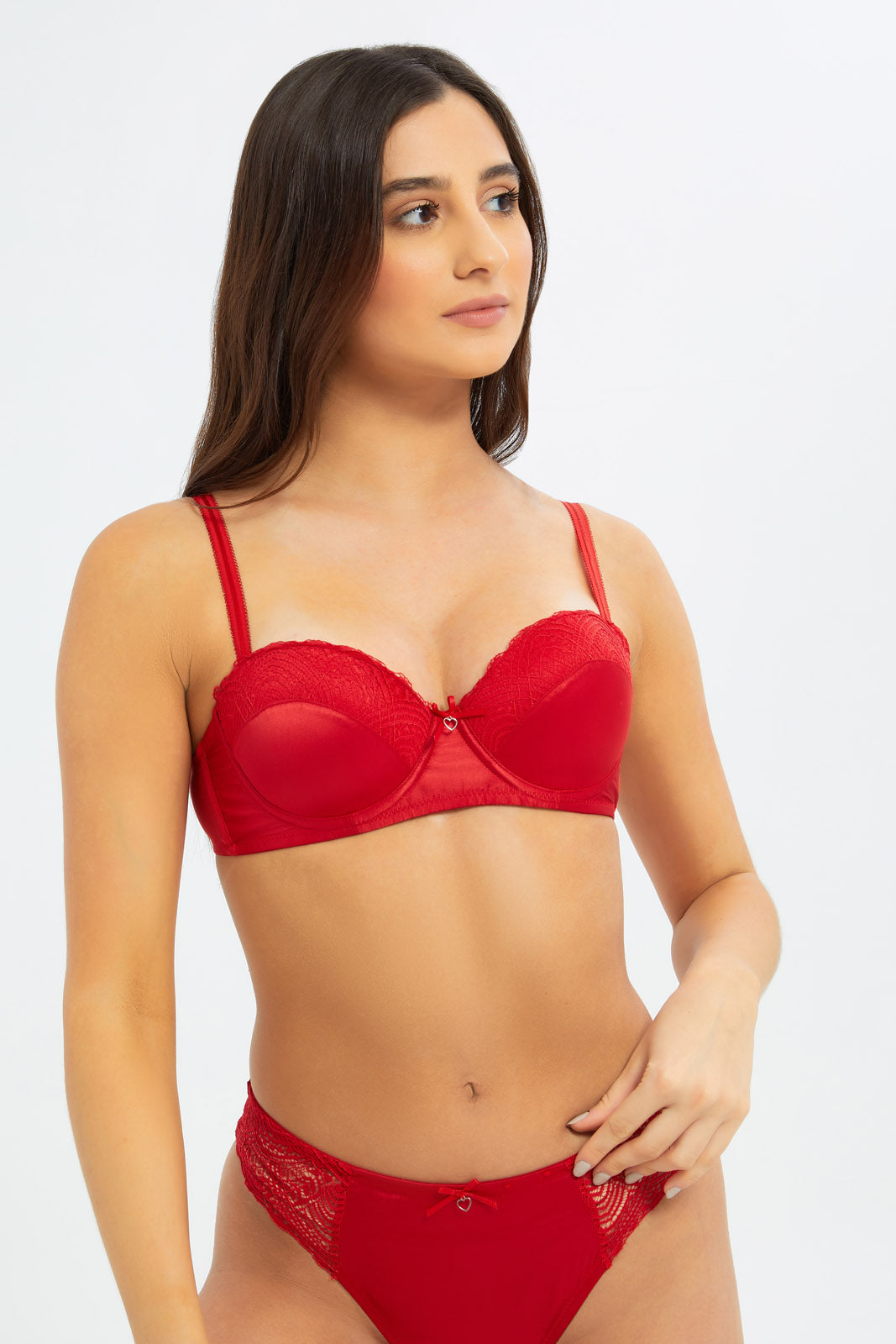 Buy Women Red Valentine Balconette Bra for Women 124748272 in