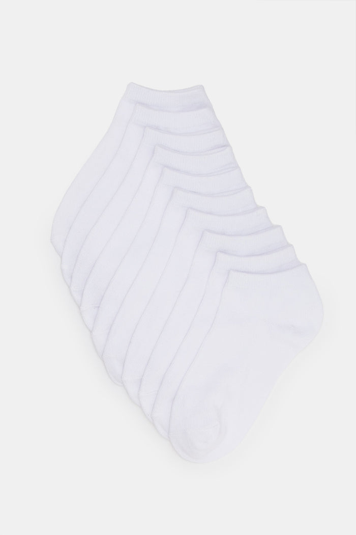 Redtag-Boys-Pack-Of-5---Ankle-Length-White-Socks-365,-BSR-Socks,-Category:Socks,-Colour:White,-Deals:New-In,-Filter:Senior-Boys-(8-to-14-Yrs),-H1:KWR,-H2:BSR,-H3:IMP,-H4:SKS,-KWRBSRIMPSKS,-New-In-BSR-APL,-Non-Sale,-Packs,-ProductType:Ankle-Socks,-Season:365,-Section:Boys-(0-to-14Yrs),-Set:Set-of-5-Senior-Boys-9 to 14 Years