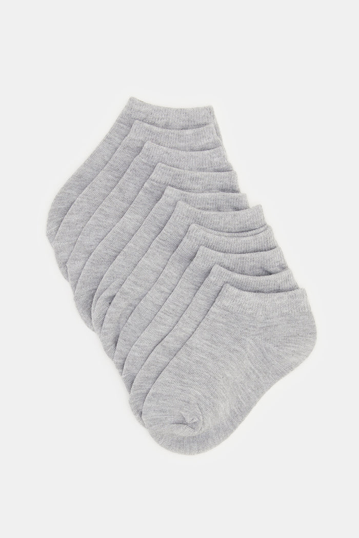 Redtag-Girls-Pack-Of-5---Ankle-Length-Grey-Socks-365,-Category:Socks,-Colour:Grey,-Deals:New-In,-Filter:Girls-(2-to-8-Yrs),-GIR-Socks,-H1:KWR,-H2:GIR,-H3:IMP,-H4:SKS,-KWRGIRIMPSKS,-New-In-GIR-APL,-Non-Sale,-Packs,-ProductType:Ankle-Socks,-Season:365,-Section:Girls-(0-to-14Yrs),-Set:Set-of-5-Girls-2 to 8 Years