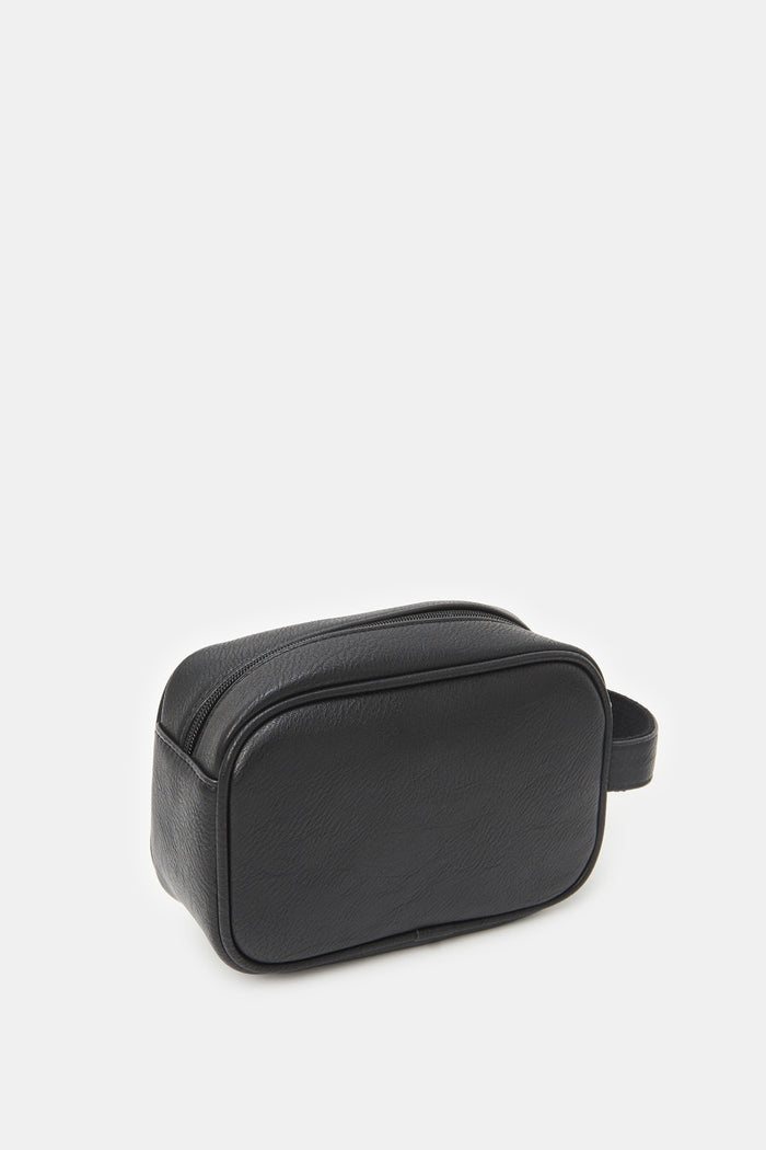 Redtag-Black-Pouches-Category:Pouches,-Colour:Black,-Deals:New-In,-Filter:Men's-Accessories,-H1:ACC,-H2:GEN,-H3:MEA,-H4:MEA-MENS-ACCESSORIES,-Men-Pouches,-New-In,-New-In-Men-ACC,-Non-Sale,-ProductType:Pouches,-Season:W23O,-Section:Men,-W23O-Men's-