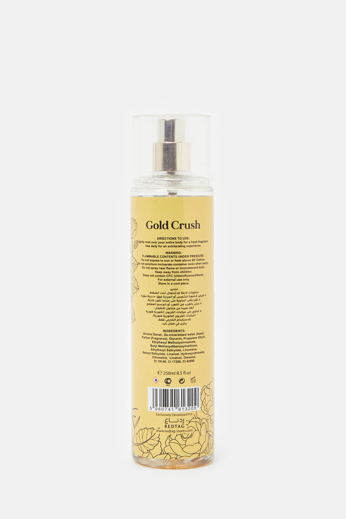 Redtag-Gold-Crush-Body-Mist-250Ml-365,-BEALADFRGPFM,-Category:Body-Mists,-Colour:,-Filter:Fragrance,-H1:BEA,-H2:LAD,-H3:FRG,-H4:PFM,-New-In,-New-In-Women-FRG,-Non-Sale,-ProductType:Body-Mist,-Season:365365,-Section:Women,-Women-Fragrance--