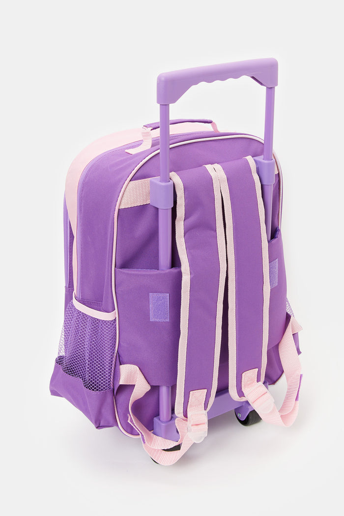 Redtag-Pink/Purple-Sofia-The-First-Print-16"-5Pcs-Trolley-Set-BOY-Bags,-BTS23,-Category:Bags,-CHR,-Colour:Purple,-Deals:New-In,-Filter:Boys-Accessories,-H1:ACC,-H2:SCH,-H3:BTC,-H4:BTC-BACK-TO-SCHOOL,-New-In,-New-In-BOY-ACC,-Non-Sale,-ProductType:Trolley,-Season:W23O,-Section:Boys-(0-to-14Yrs),-W23O-Check-