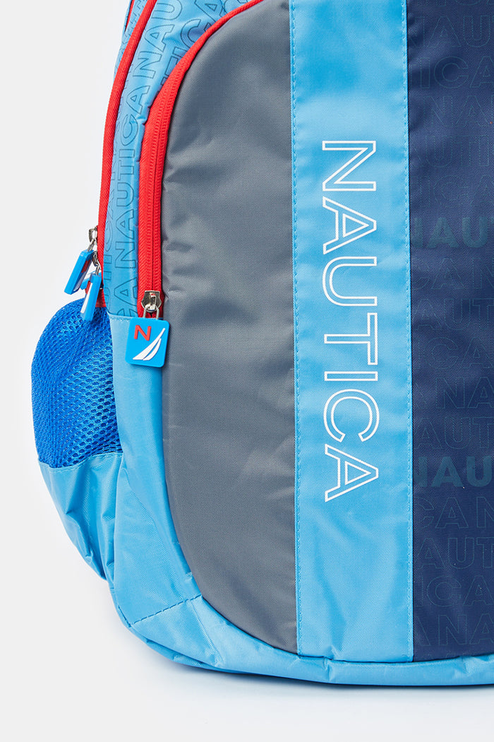 Redtag-Blue/Red-Nautica-Ocean-Journey-Teens-18"-Backpack-BOY-Bags,-BTS23,-Category:Bags,-CHR,-Colour:Blue,-Deals:New-In,-Filter:Boys-Accessories,-H1:ACC,-H2:SCH,-H3:BTC,-H4:BTC-BACK-TO-SCHOOL,-New-In,-New-In-BOY-ACC,-Non-Sale,-ProductType:Backpacks,-Season:W23O,-Section:Boys-(0-to-14Yrs),-W23O-Check-