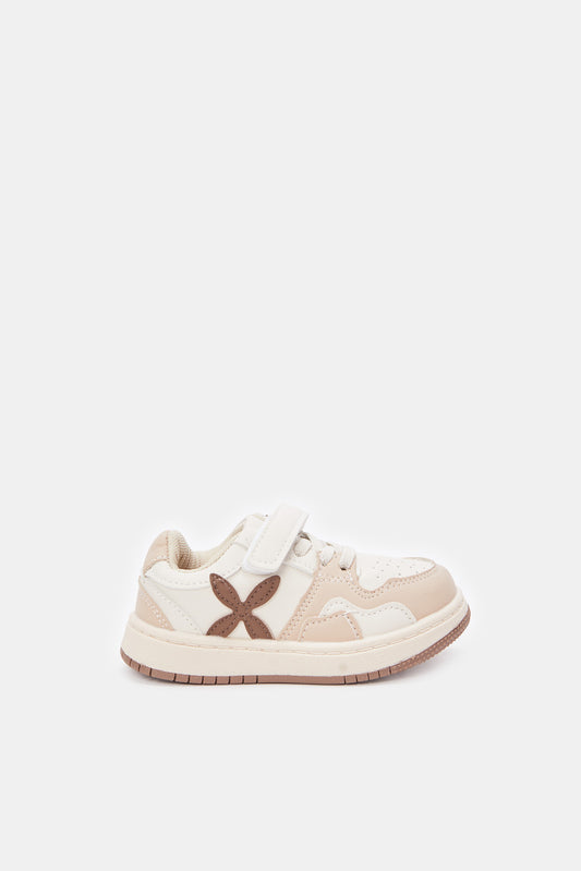 Redtag-Beige-Velcro-Strap-Sneaker-Category:Shoes,-Colour:Beige,-Deals:New-In,-Filter:Boys-Footwear-(1-to-3-Yrs),-INB-Shoes,-New-In-INB-FOO,-Non-Sale,-ProductType:Sneakers,-Section:Boys-(0-to-14Yrs),-W23A-Infant-Boys-1 to 3 Years