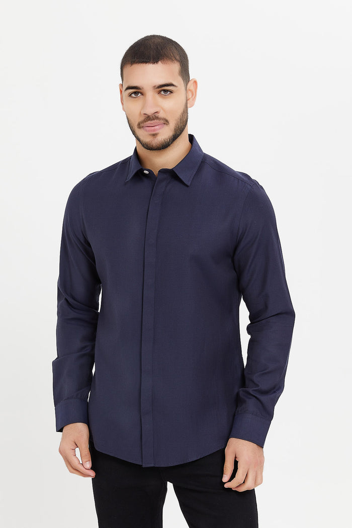 Redtag-Formal-Shirt-365,-CAPSULE-BUY,-Category:Shirts,-Colour:Navy,-Deals:New-In,-Filter:Men's-Clothing,-H1:MWR,-H2:GEN,-H3:SHI,-H4:FSH,-Men-Shirts,-MWRGENSHIFSH,-New-In-Men,-Non-Sale,-ProductType:Formal-Shirts,-Season:365365,-Section:Men--