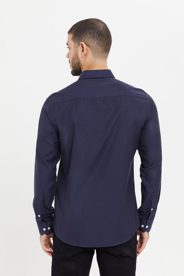 Redtag-Formal-Shirt-365,-CAPSULE-BUY,-Category:Shirts,-Colour:Navy,-Deals:New-In,-Filter:Men's-Clothing,-H1:MWR,-H2:GEN,-H3:SHI,-H4:FSH,-Men-Shirts,-MWRGENSHIFSH,-New-In-Men,-Non-Sale,-ProductType:Formal-Shirts,-Season:365365,-Section:Men--