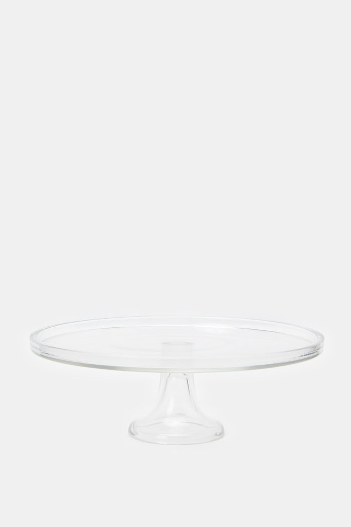 Redtag-Clear-Glass-Cake-Stand-Category:Bakeware,-Colour:White,-Deals:New-In,-Filter:Home-Dining,-H1:HMW,-H2:DIN,-H3:SEW,-H4:SSI,-HMW-DIN-Serveware,-HMWDINSEWSSI,-Melody,-New-In-HMW-DIN,-Non-Sale,-ProductType:Cake-Stand,-Season:W23A,-Section:Homewares,-W23A-Home-Dining-