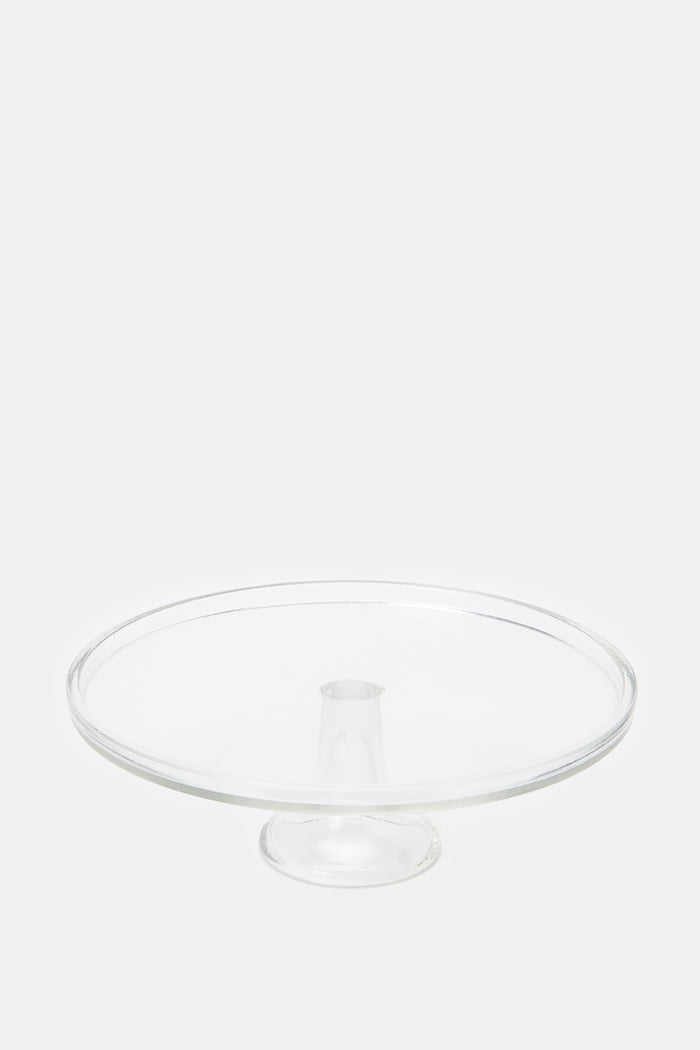 Redtag-Clear-Glass-Cake-Stand-Category:Bakeware,-Colour:White,-Deals:New-In,-Filter:Home-Dining,-H1:HMW,-H2:DIN,-H3:SEW,-H4:SSI,-HMW-DIN-Serveware,-HMWDINSEWSSI,-Melody,-New-In-HMW-DIN,-Non-Sale,-ProductType:Cake-Stand,-Season:W23A,-Section:Homewares,-W23A-Home-Dining-