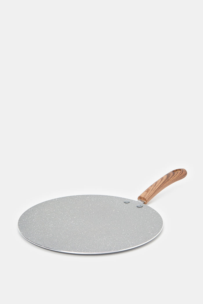 Redtag-Grey-Tawa-With-Soft-Touch-Handle-(28Cm)-Category:Pans,-Colour:Grey,-Deals:New-In,-Filter:Home-Dining,-H1:HMW,-H2:DIN,-H3:COO,-H4:PAP,-HMW-DIN-Cookware,-HMWDINCOOPAP,-New-In-HMW-DIN,-Non-Sale,-ProductType:Ceramic-Pans,-Season:W23A,-Section:Homewares,-W23A-Home-Dining-