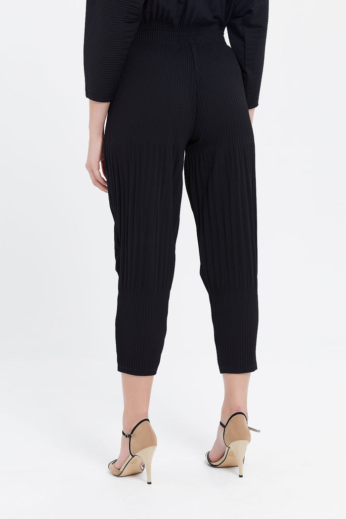 Redtag-Black-Pleated-Pant-Category:Trousers,-Colour:Black,-Deals:New-In,-Filter:Women's-Clothing,-H1:LWR,-H2:LDC,-H3:TRS,-H4:CTR,-LDC-Trousers,-LWRLDCTRSCTR,-New-In-LDC,-Non-Sale,-ProductType:Pants-Jogger-Fit,-Season:W23A,-Section:Women,-W23A-Women's-