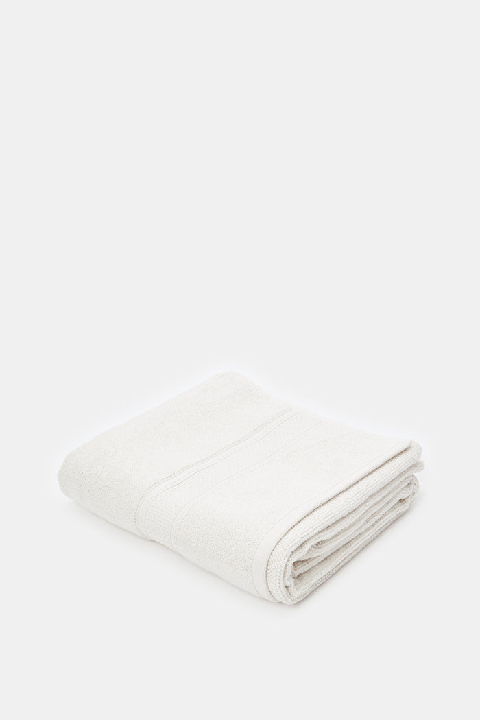 Redtag-Beige-Textured-Cotton-Bath-Towel-Category:Towels,-Colour:Beige,-Deals:New-In,-Filter:Home-Bathroom,-H1:HMW,-H2:BAC,-H3:TOW,-H4:BAT,-HMW-BAC-Towels,-HMWBACTOWBAT,-New-In-HMW-BAC,-Non-Sale,-ProductType:Bath-Towels,-Season:W23A,-Section:Homewares,-W23A-Home-Bathroom-