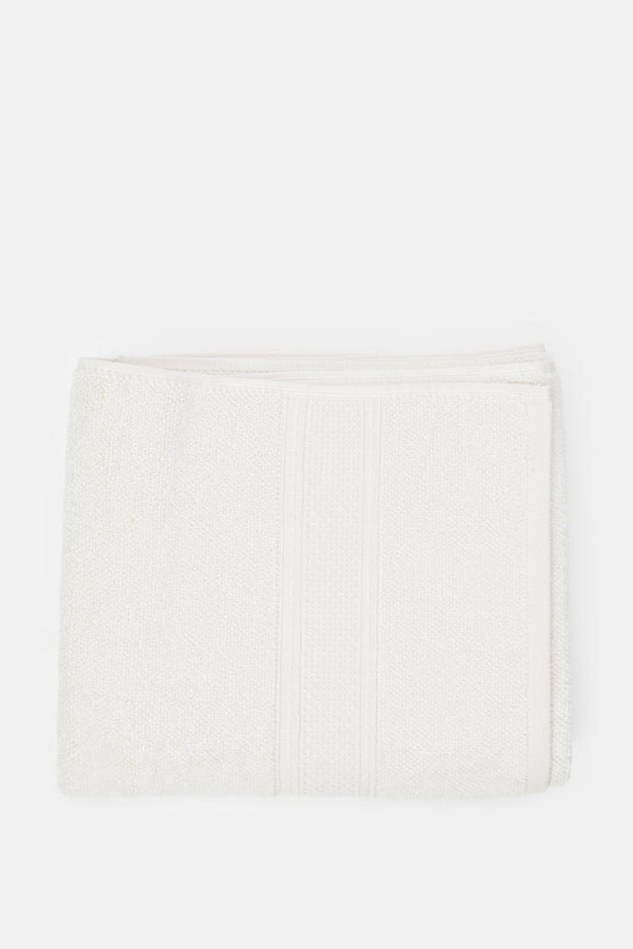 Redtag-Beige-Textured-Cotton-Baeach-Towel-Category:Towels,-Colour:Beige,-Deals:New-In,-Filter:Home-Bathroom,-H1:HMW,-H2:BAC,-H3:TOW,-H4:BEA,-HMW-BAC-Towels,-HMWBACTOWBEA,-New-In-HMW-BAC,-Non-Sale,-ProductType:Bath-Towels,-Season:W23A,-Section:Homewares,-W23A-Home-Bathroom-