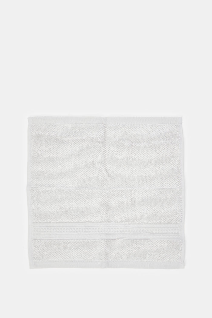 Redtag-Light-Grey-Textured-Cotton-Face-Towel-Set-(4-Piece)-Category:Towels,-Colour:Grey,-Deals:New-In,-Filter:Home-Bathroom,-H1:HMW,-H2:BAC,-H3:TOW,-H4:FAC,-HMW-BAC-Towels,-HMWBACTOWFAC,-New-In-HMW-BAC,-Non-Sale,-ProductType:Face-Towels,-Season:W23A,-Section:Homewares,-W23A-Home-Bathroom-