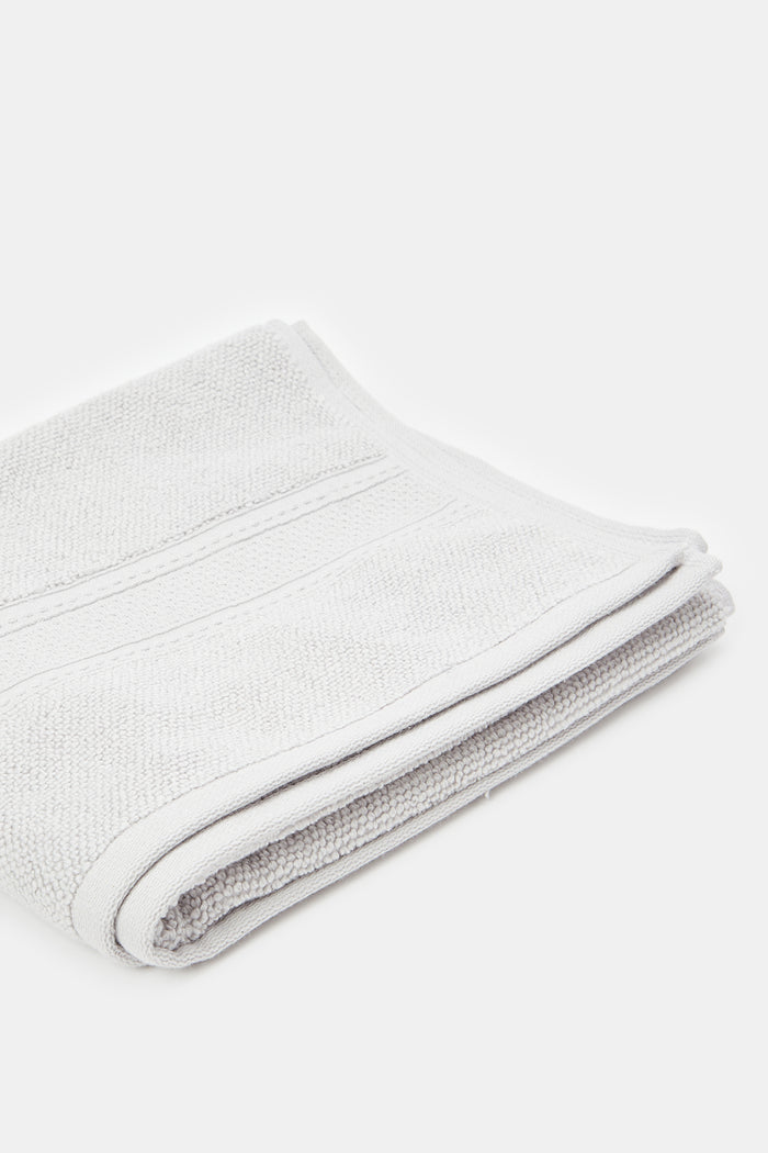 Redtag-Light-Grey-Textured-Cotton-Hand-Towel-Category:Towels,-Colour:Grey,-Deals:New-In,-Filter:Home-Bathroom,-H1:HMW,-H2:BAC,-H3:TOW,-H4:HAN,-HMW-BAC-Towels,-HMWBACTOWHAN,-New-In-HMW-BAC,-Non-Sale,-ProductType:Hand-Towels,-Season:W23A,-Section:Homewares,-W23A-Home-Bathroom-