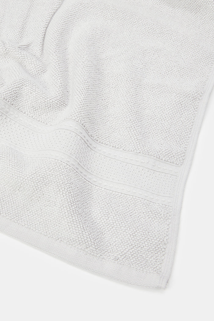 Redtag-Light-Grey-Textured-Cotton-Hand-Towel-Category:Towels,-Colour:Grey,-Deals:New-In,-Filter:Home-Bathroom,-H1:HMW,-H2:BAC,-H3:TOW,-H4:HAN,-HMW-BAC-Towels,-HMWBACTOWHAN,-New-In-HMW-BAC,-Non-Sale,-ProductType:Hand-Towels,-Season:W23A,-Section:Homewares,-W23A-Home-Bathroom-