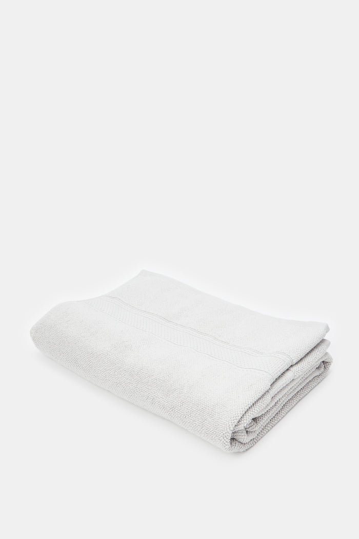 Redtag-Light-Grey-Textured-Cotton-Bath-Towel-Category:Towels,-Colour:Grey,-Deals:New-In,-Filter:Home-Bathroom,-H1:HMW,-H2:BAC,-H3:TOW,-H4:BEA,-HMW-BAC-Towels,-HMWBACTOWBEA,-New-In-HMW-BAC,-Non-Sale,-ProductType:Bath-Towels,-Season:W23A,-Section:Homewares,-W23A-Home-Bathroom-