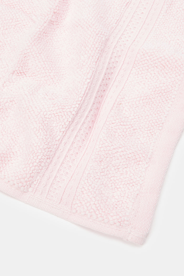 Redtag-Pink-Textured-Cotton-Face-Towel-Set-(4-Piece)-Category:Towels,-Colour:Pink,-Deals:New-In,-Filter:Home-Bathroom,-H1:HMW,-H2:BAC,-H3:TOW,-H4:FAC,-HMW-BAC-Towels,-HMWBACTOWFAC,-New-In-HMW-BAC,-Non-Sale,-ProductType:Face-Towels,-Season:W23A,-Section:Homewares,-W23A-Home-Bathroom-