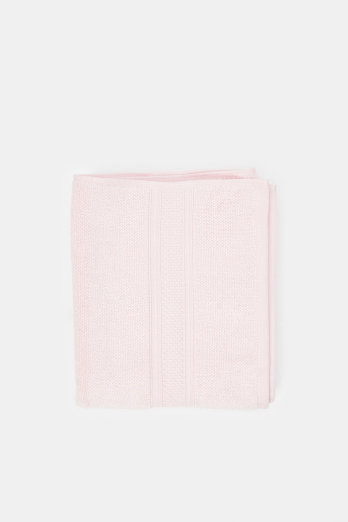 Redtag-Pink-Textured-Cotton-Hand-Towel-Category:Towels,-Colour:Pink,-Deals:New-In,-Filter:Home-Bathroom,-H1:HMW,-H2:BAC,-H3:TOW,-H4:HAN,-HMW-BAC-Towels,-HMWBACTOWHAN,-New-In-HMW-BAC,-Non-Sale,-ProductType:Hand-Towels,-Season:W23A,-Section:Homewares,-W23A-Home-Bathroom-