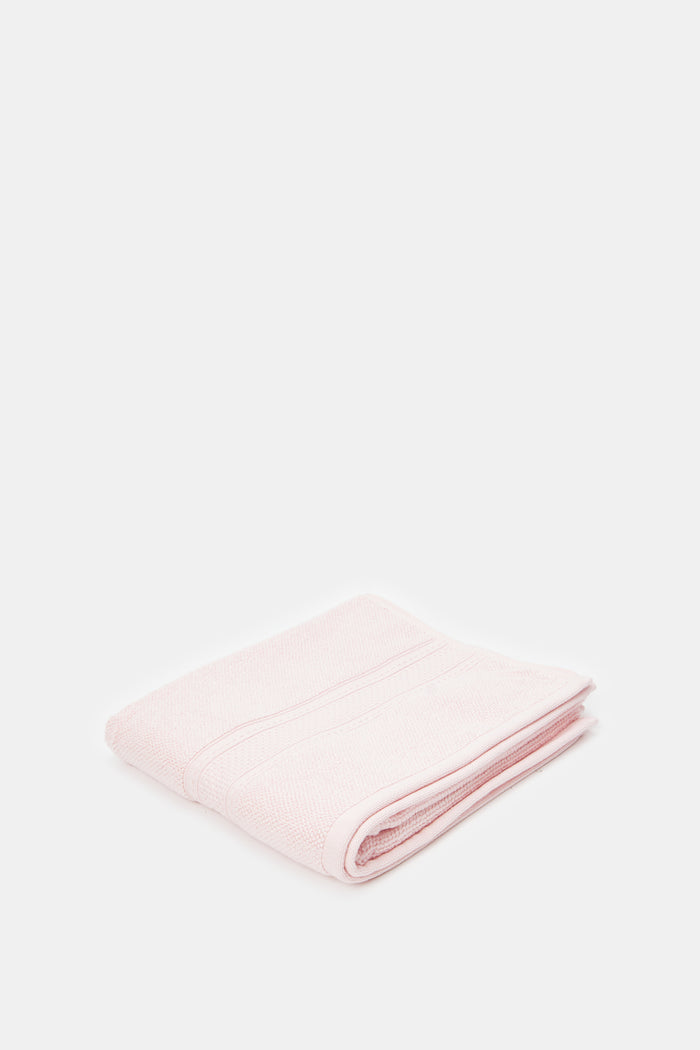 Redtag-Pink-Textured-Cotton-Hand-Towel-Category:Towels,-Colour:Pink,-Deals:New-In,-Filter:Home-Bathroom,-H1:HMW,-H2:BAC,-H3:TOW,-H4:HAN,-HMW-BAC-Towels,-HMWBACTOWHAN,-New-In-HMW-BAC,-Non-Sale,-ProductType:Hand-Towels,-Season:W23A,-Section:Homewares,-W23A-Home-Bathroom-