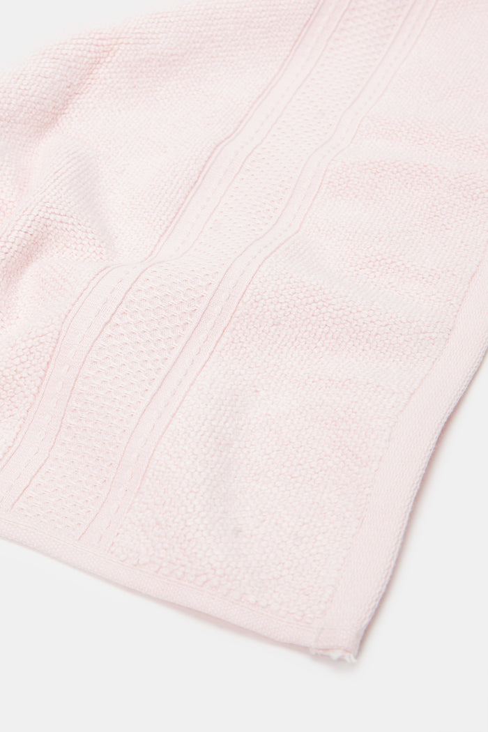 Redtag-Pink-Textured-Cotton-Hand-Towel-Category:Towels,-Colour:Pink,-Deals:New-In,-Filter:Home-Bathroom,-H1:HMW,-H2:BAC,-H3:TOW,-H4:HAN,-HMW-BAC-Towels,-HMWBACTOWHAN,-New-In-HMW-BAC,-Non-Sale,-ProductType:Hand-Towels,-Season:W23A,-Section:Homewares,-W23A-Home-Bathroom-