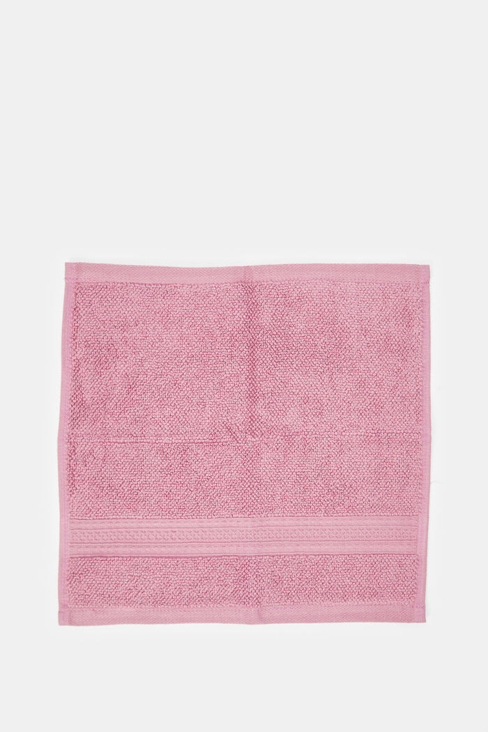 Redtag-Purple-Textured-Cotton-Face-Towel-Set-(4-Piece)-Category:Towels,-Colour:Purple,-Deals:New-In,-Filter:Home-Bathroom,-H1:HMW,-H2:BAC,-H3:TOW,-H4:FAC,-HMW-BAC-Towels,-HMWBACTOWFAC,-New-In-HMW-BAC,-Non-Sale,-ProductType:Face-Towels,-Season:W23A,-Section:Homewares,-W23A-Home-Bathroom-
