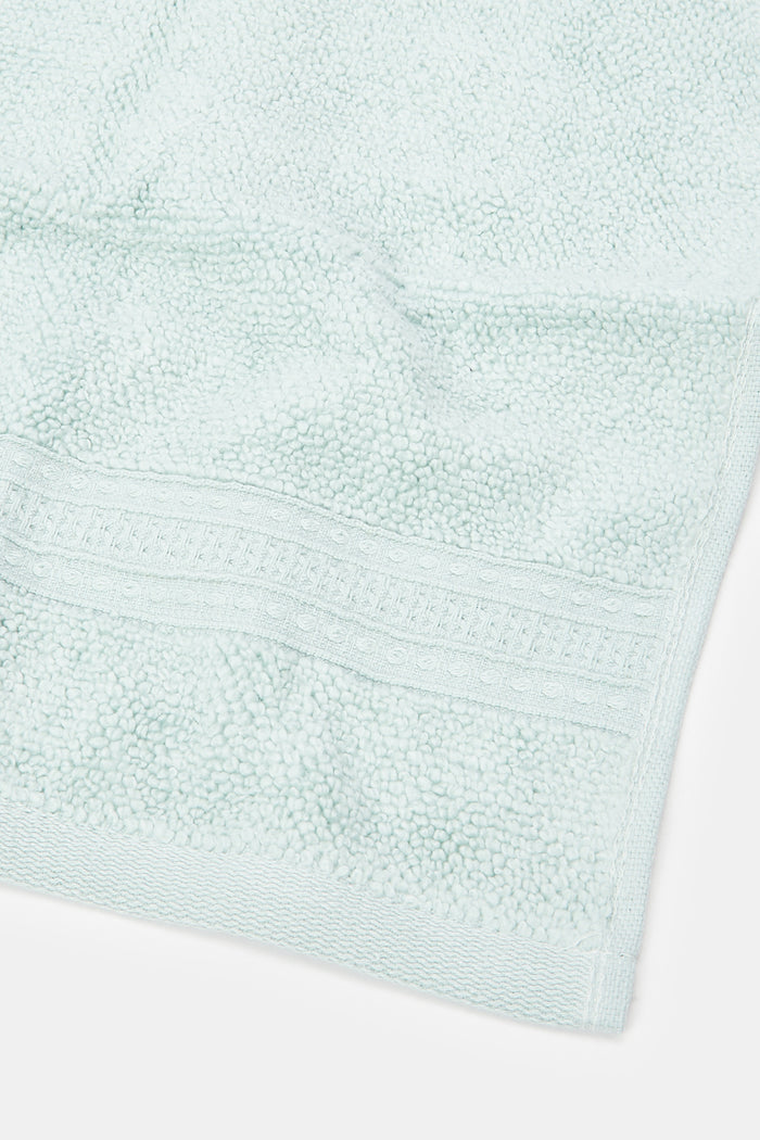 Redtag-Mint-Textured-Cotton-Face-Towel-Set-(4-Piece)-Category:Towels,-Colour:Mint,-Deals:New-In,-Filter:Home-Bathroom,-H1:HMW,-H2:BAC,-H3:TOW,-H4:FAC,-HMW-BAC-Towels,-HMWBACTOWFAC,-New-In-HMW-BAC,-Non-Sale,-ProductType:Face-Towels,-Season:W23A,-Section:Homewares,-W23A-Home-Bathroom-