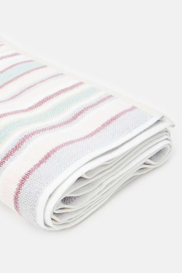 Redtag-Multicolour-Textured-Cotton-Bath-Towel-Category:Towels,-Colour:Assorted,-Deals:New-In,-Filter:Home-Bathroom,-H1:HMW,-H2:BAC,-H3:TOW,-H4:BAT,-HMW-BAC-Towels,-HMWBACTOWBAT,-New-In-HMW-BAC,-Non-Sale,-ProductType:Bath-Towels,-Season:W23A,-Section:Homewares,-W23A-Home-Bathroom-