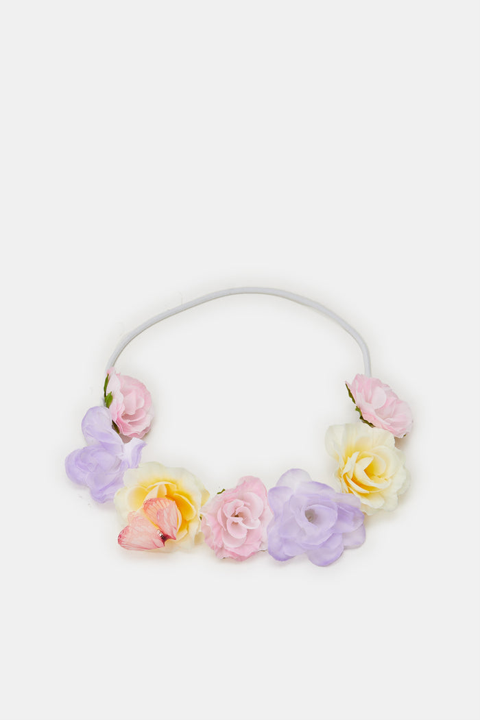 Buy Girls Lilac Floral Trim Hair Band 126256802 in Saudi Arabia | REDTAG