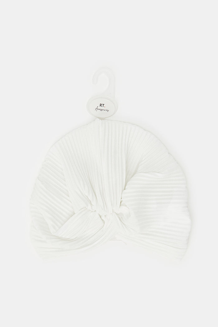 Redtag-White-Color-Modest-Cap-ACCLADLAAFAA,-Category:Caps-&-Hats,-Colour:White,-Deals:New-In,-Filter:Women's-Accessories,-H1:ACC,-H2:LAD,-H3:LAA,-H4:FAA,-New-In,-New-In-Women-ACC,-Non-Sale,-ProductType:Turbans,-Season:W23B,-Section:Women,-W23B,-Women-Caps-&-Hats-Women-