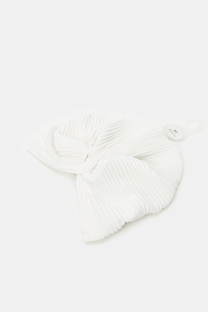 Redtag-White-Color-Modest-Cap-ACCLADLAAFAA,-Category:Caps-&-Hats,-Colour:White,-Deals:New-In,-Filter:Women's-Accessories,-H1:ACC,-H2:LAD,-H3:LAA,-H4:FAA,-New-In,-New-In-Women-ACC,-Non-Sale,-ProductType:Turbans,-Season:W23B,-Section:Women,-W23B,-Women-Caps-&-Hats-Women-