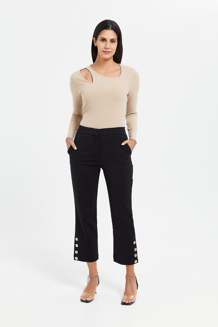 Redtag-Black-High-Waist-Pant-Category:Trousers,-Colour:Black,-Deals:New-In,-Filter:Women's-Clothing,-H1:LWR,-H2:LDC,-H3:TRS,-H4:CTR,-LDC-Trousers,-LWRLDCTRSCTR,-New-In-LDC,-Non-Sale,-ProductType:Trousers,-Season:W23A,-Section:Women,-TBL,-W23A-Women's-