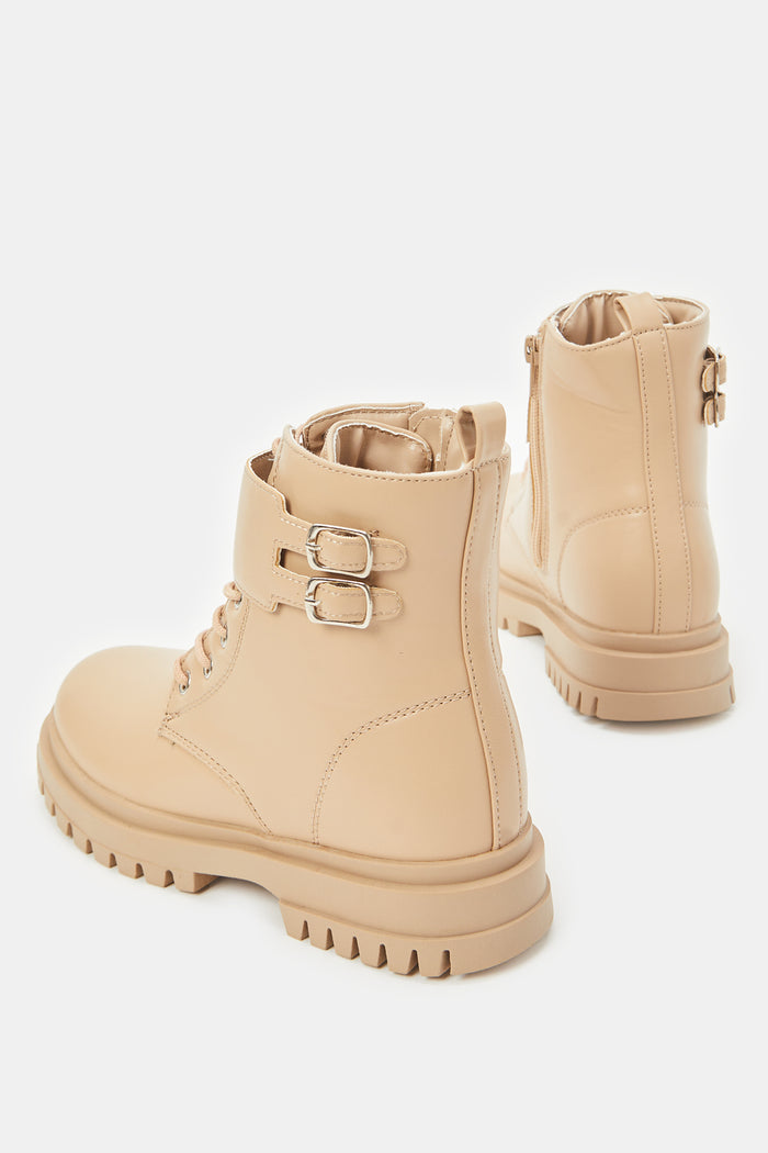 Redtag-Beige-Ankle-Length-Boots-Category:Boots,-Colour:Beige,-Deals:New-In,-Filter:Girls-Footwear-(5-to-14-Yrs),-GSR-Boots,-New-In-GSR-FOO,-Non-Sale,-ProductType:Ankle-boots,-Section:Girls-(0-to-14Yrs),-W23B--
