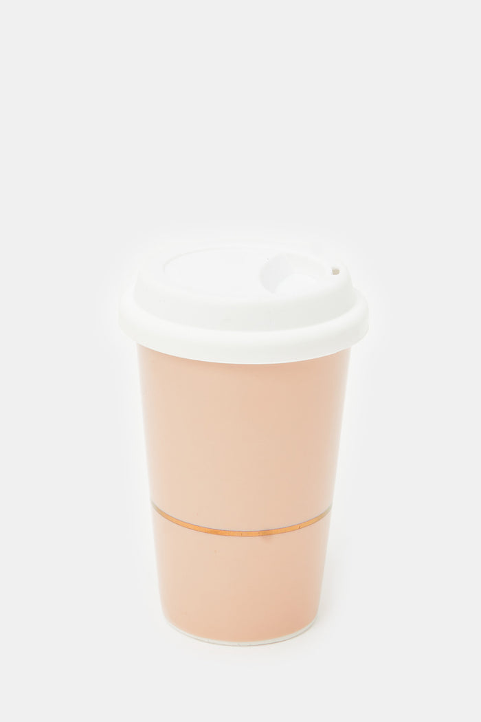 Redtag-Pink-Travel-Mug-With-Silicon-Cover-Category:Cups-&-Mugs,-Colour:Pink,-Deals:New-In,-Filter:Home-Dining,-H1:HMW,-H2:DIN,-H3:CRC,-H4:CSN,-HMW-DIN-Crockery,-HMWDINCRCCSN,-New-In-HMW-DIN,-Non-Sale,-ProductType:Travel-Mugs,-Season:W23A,-Section:Homewares,-W23A-Home-Dining-