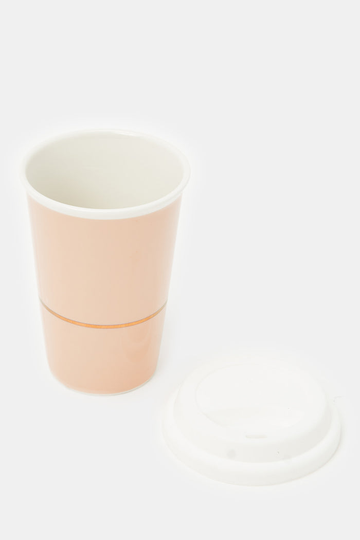 Redtag-Pink-Travel-Mug-With-Silicon-Cover-Category:Cups-&-Mugs,-Colour:Pink,-Deals:New-In,-Filter:Home-Dining,-H1:HMW,-H2:DIN,-H3:CRC,-H4:CSN,-HMW-DIN-Crockery,-HMWDINCRCCSN,-New-In-HMW-DIN,-Non-Sale,-ProductType:Travel-Mugs,-Season:W23A,-Section:Homewares,-W23A-Home-Dining-