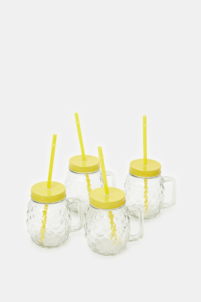 Redtag-Clear-Glass-Mason-Jar-(8-Piece)-Category:Glasses,-Colour:White,-Deals:New-In,-Filter:Home-Dining,-H1:HMW,-H2:DIN,-H3:DRW,-H4:GLS,-HMW-DIN-Drinkware,-HMWDINDRWGLS,-New-In-HMW-DIN,-Non-Sale,-ProductType:Glass-Sets,-Season:W23A,-Section:Homewares,-W23A-Home-Dining-