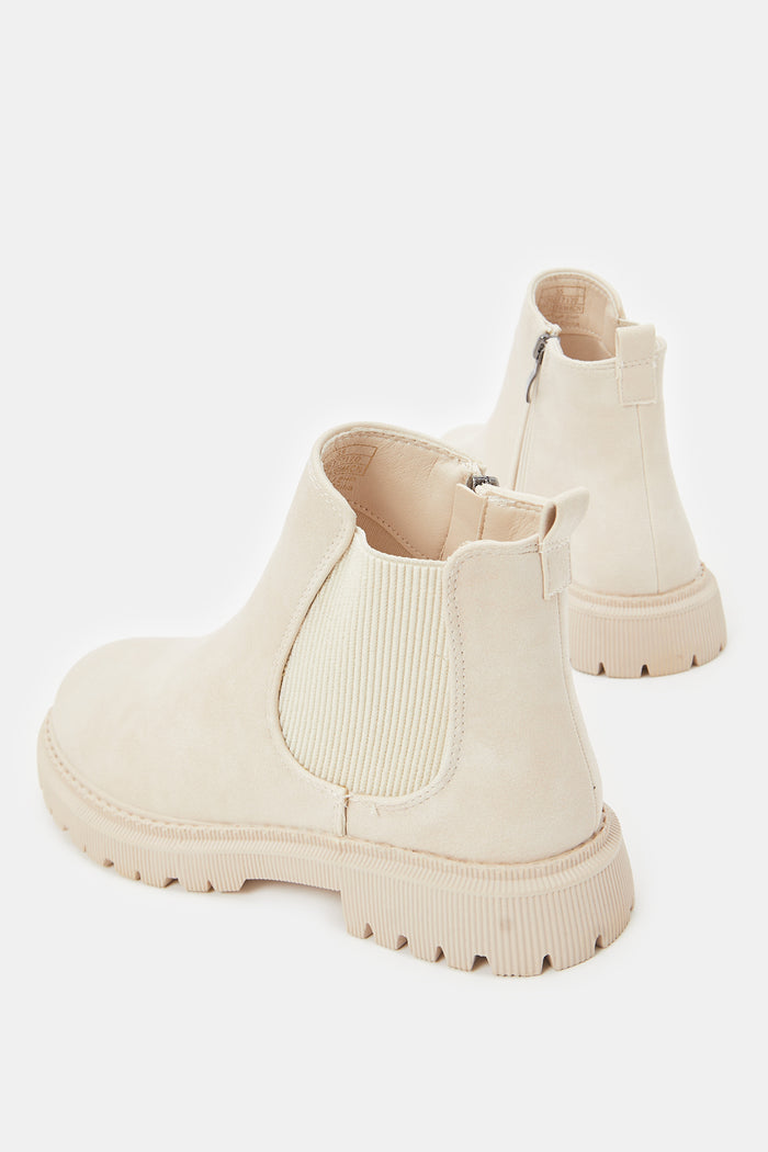 Redtag-Ivory-Chelsea-Boots-Category:Boots,-Colour:Ivory,-Deals:New-In,-Filter:Girls-Footwear-(5-to-14-Yrs),-GSR-Boots,-New-In-GSR-FOO,-Non-Sale,-ProductType:Ankle-boots,-Section:Girls-(0-to-14Yrs),-W23B--