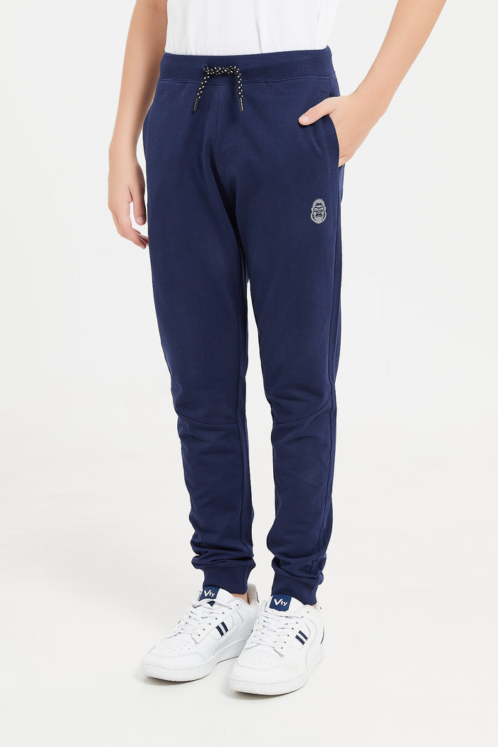 Redtag-Navy-Table-Active-Pants-365,-BSR-Joggers,-Category:Joggers,-Colour:Navy,-Deals:New-In,-Filter:Senior-Boys-(8-to-14-Yrs),-H1:KWR,-H2:BSR,-H3:SPW,-H4:ATP,-KWRBSRSPWATP,-New-In-BSR,-Non-Sale,-ProductType:Joggers,-Season:365365,-Section:Boys-(0-to-14Yrs),-TBL-Senior-Boys-9 to 14 Years