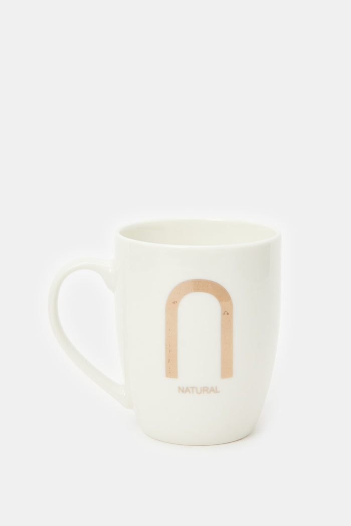 Redtag-Gold-Alphabet-Mug-N-Natural-Category:Cups-&-Mugs,-Colour:Gold,-Deals:New-In,-Filter:Home-Dining,-H1:HMW,-H2:DIN,-H3:CRC,-H4:CSN,-HMW-DIN-Crockery,-HMWDINCRCCSN,-New-In-HMW-DIN,-Non-Sale,-ProductType:Mugs,-Season:W23A,-Section:Homewares,-W23A-Home-Dining-