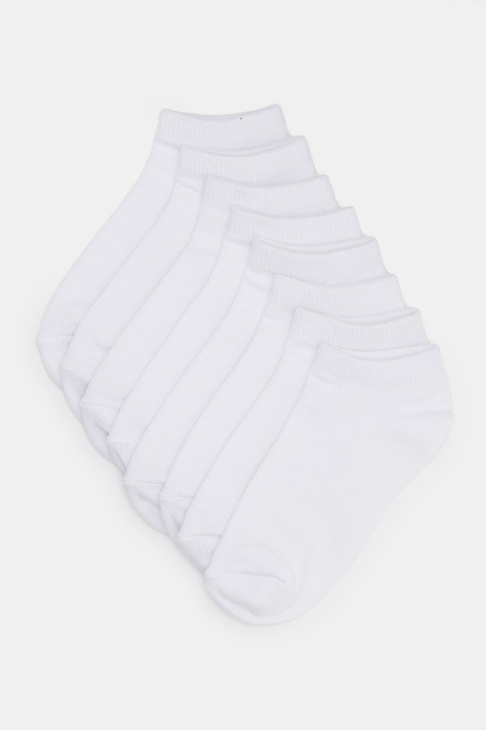 Redtag-4-Pc-Pack-White-Ankle-Length-Socks-365,-Category:Socks,-Colour:White,-Deals:New-In,-Filter:Girls-(2-to-8-Yrs),-GIR-Socks,-H1:KWR,-H2:GIR,-H3:IMP,-H4:SKS,-KWRGIRIMPSKS,-New-In-GIR,-Non-Sale,-ProductType:Ankle-Socks,-Season:365365,-Section:Girls-(0-to-14Yrs)-Girls-2 to 8 Years