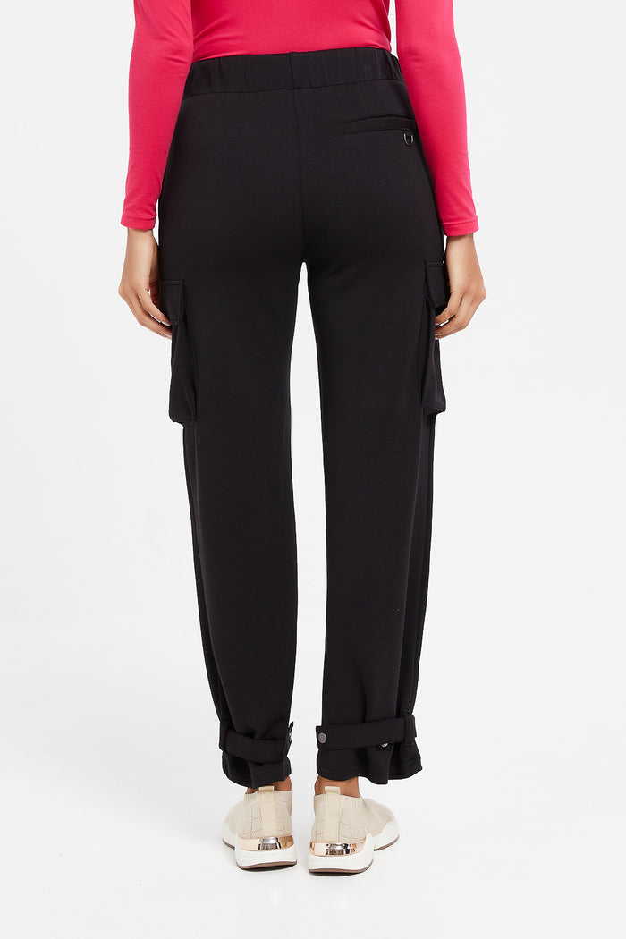 Redtag-Black-Cargo-Trouser-Category:Joggers,-Colour:Black,-Deals:New-In,-Filter:Women's-Clothing,-H1:LWR,-H2:LAD,-H3:SPW,-H4:ATP,-LWRLADSPWATP,-New-In-Women,-Non-Sale,-ProductType:Joggers,-Season:W23A,-Section:Women,-W23A,-Women-Joggers-Women's-