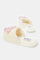 Redtag-Cream-Floral-Slipper-Category:Slippers,-Colour:Cream,-Deals:New-In,-Filter:Girls-Footwear-(5-to-14-Yrs),-GSR-Slippers,-New-In-GSR-FOO,-Non-Sale,-ProductType:Mules,-Section:Girls-(0-to-14Yrs),-W23B-Senior-Girls-5 to 14 Years