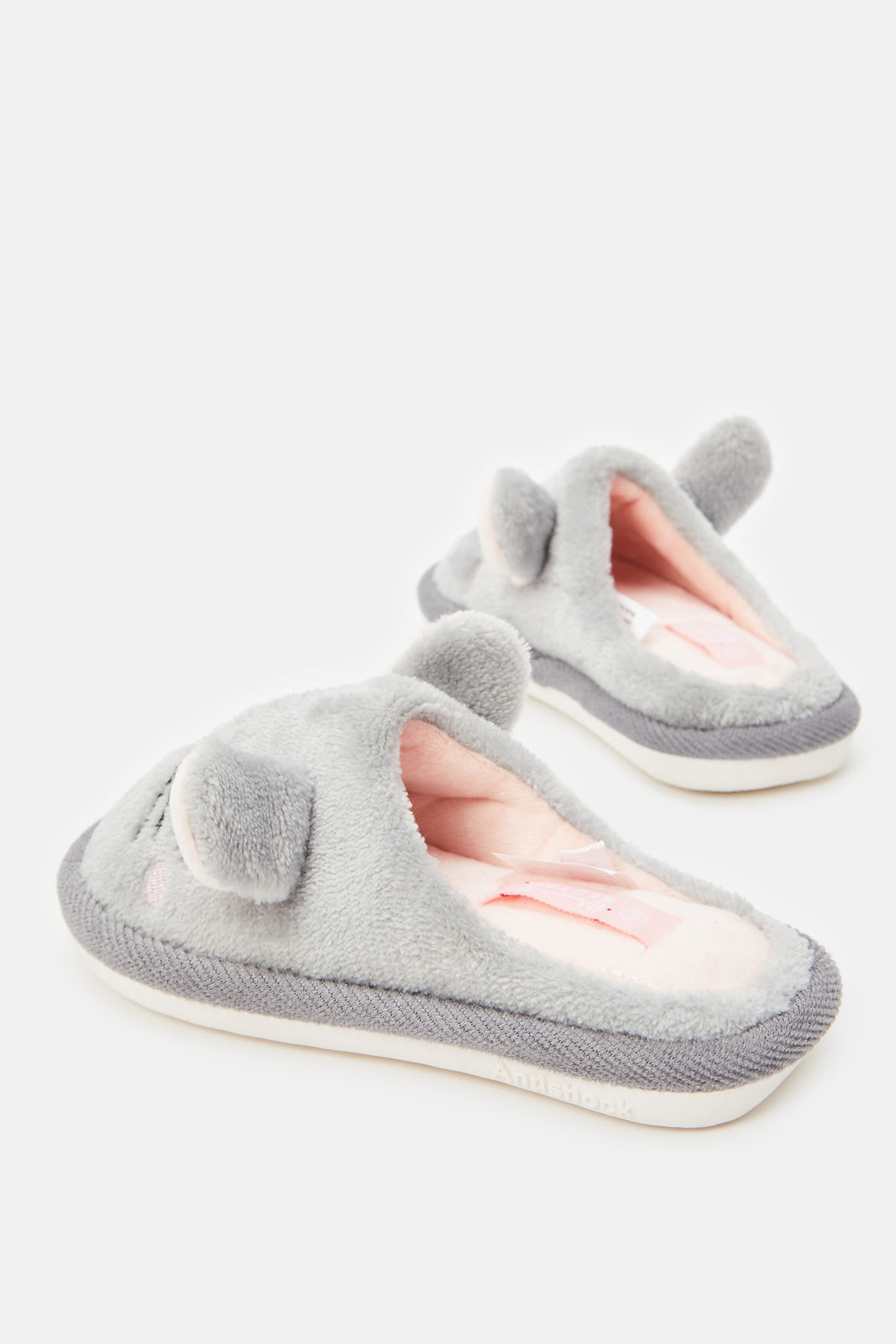 Girls grey slippers outlet