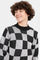 Redtag-White-&-Black-Checks-Pullover-BSR-Pullovers,-Category:Pullovers,-Colour:Black,-Deals:New-In,-Filter:Senior-Boys-(8-to-14-Yrs),-H1:KWR,-H2:BSR,-H3:KNW,-H4:PUL,-KWRBSRKNWPUL,-New-In-BSR,-Non-Sale,-ProductType:Pullovers,-Season:W23B,-Section:Boys-(0-to-14Yrs),-W23B-Senior-Boys-9 to 14 Years