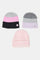 Redtag-Multi-Colour-Set-Of-3-Cap-Caps-ACCGIRGIAFAA,-Category:Knitted-Accessories,-Colour:Assorted,-Deals:New-In,-Filter:Girls-Accessories,-GIR-Knitted-Accessories,-H1:ACC,-H2:GIR,-H3:GIA,-H4:FAA,-New-In,-New-In-GIR-ACC,-Non-Sale,-ProductType:Beanie-and-Gloves-Set,-Season:W23A,-Section:Girls-(0-to-14Yrs),-W23A-Girls-