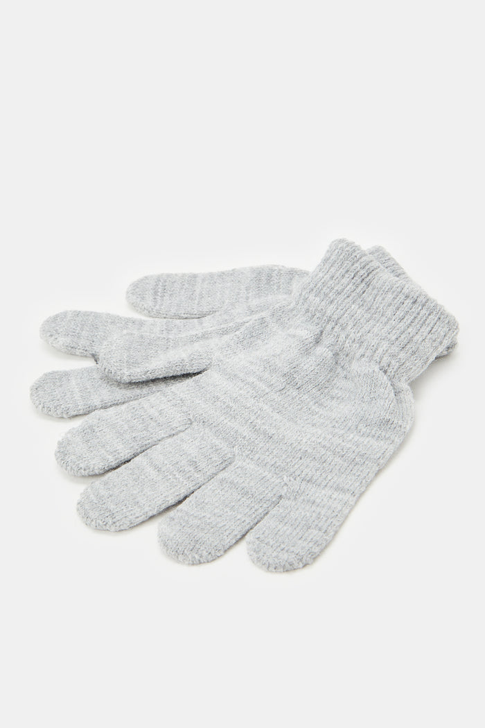 Redtag-Grey-Knitted-Cap-Set-Of-2-With-Gloves-ACCBOYBOAFAA,-BOY-Knitted-Accessories,-Category:Knitted-Accessories,-Colour:Grey,-Deals:New-In,-Filter:Boys-Accessories,-H1:ACC,-H2:BOY,-H3:BOA,-H4:FAA,-New-In,-New-In-BOY-ACC,-Non-Sale,-ProductType:Beanie-and-Gloves-Set,-Season:W23B,-Section:Boys-(0-to-14Yrs),-W23B-Boys-