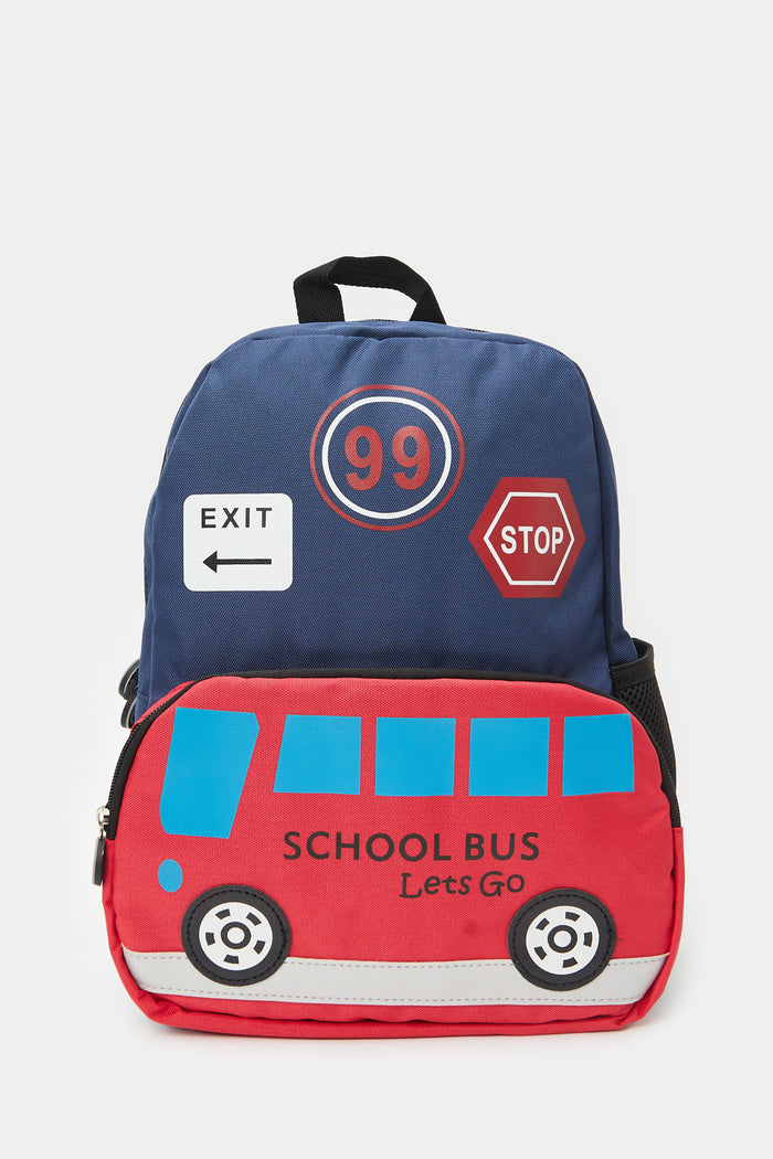 Redtag-Multi-Colour-Printed-Backpack-ACCBOYBOAFAA,-BOY-Bags,-Category:Bags,-Colour:Assorted,-Deals:New-In,-Filter:Boys-Accessories,-H1:ACC,-H2:BOY,-H3:BOA,-H4:FAA,-New-In,-New-In-BOY-ACC,-Non-Sale,-ProductType:Backpacks,-Season:W23A,-Section:Boys-(0-to-14Yrs),-W23A-Boys-