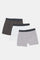 Redtag-White/Grey-Mel/Charcoal-3-Pcs-Pack-Boxer-Shorts-365,-BSR-Boxers,-Category:Boxers,-Colour:Assorted,-Deals:New-In,-ESS,-Filter:Senior-Boys-(8-to-14-Yrs),-H1:KWR,-H2:BSR,-H3:UNW,-H4:BXS,-KWRBSRUNWBXS,-New-In-BSR,-Non-Sale,-ProductType:Boxers,-Season:365365,-Section:Boys-(0-to-14Yrs)-Senior-Boys-9 to 14 Years